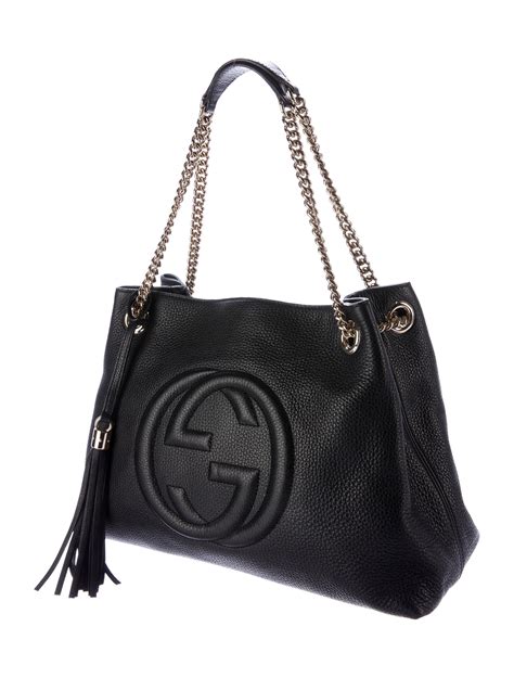 gucci soho chain strap shoulder bag studded leather large|cheapest Gucci soho bag.